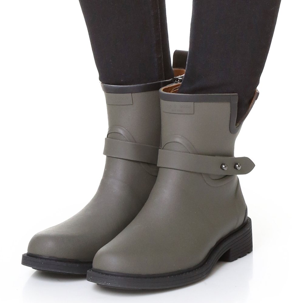 RAG & BONE Moto Rain Boot in Smoke